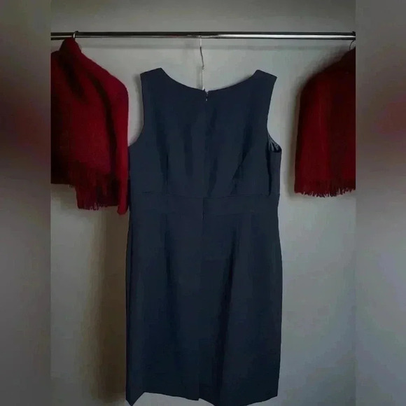 Kasper NEW W Tags Size 14  Black Sleeveless Sheath Dress With Back-Zip Close - Picture 3 of 6